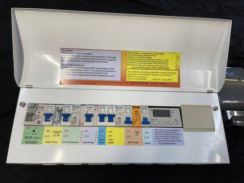 Swimming pool and spa control panels